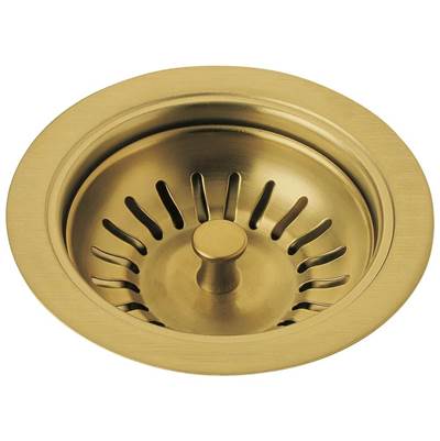 Delta 72010-GB - Kitchen Sink Flange And Strainer Brushed Gold