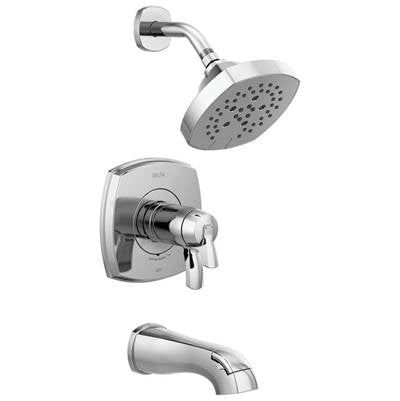 Delta T17T476-PR - 17 Thermostatic Tub And Shower Only