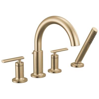 Delta T4742-CZ - 4-Hole Roman Tub Trim With Hand Shower