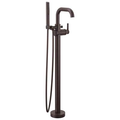 Delta T4754-RBFL - Free Standing Tub Filler - Lever - Bent