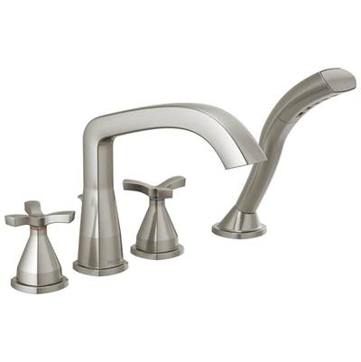 Delta T47766-SS-PR - Four Hole Roman Tub Trim Shower 2O