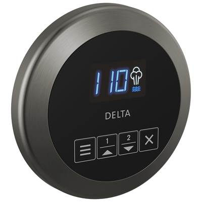 Delta EP103307KSPR - Round Steam Control Black Stainless