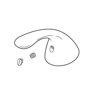 Delta RP53877SS - Delta Pilar: Handle W/ Button & Set Screw