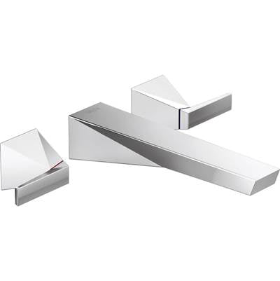 Delta T3543LF-PR-WL - 2H Wall Mount Lavatory Faucet