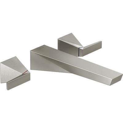 Delta T3543LF-SS-PR-WL - 2H Wall Mount Lavatory Faucet