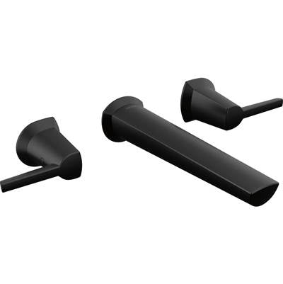 Delta T3571LF-BLWL - Two Handle Wall Mount Bathroom Faucet