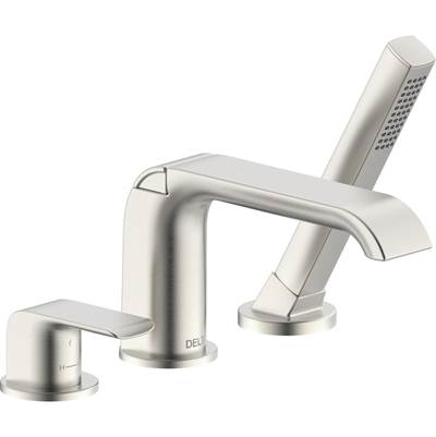 Delta T3763-SS - 3-Hole Roman Tub W/ Handshowertrim