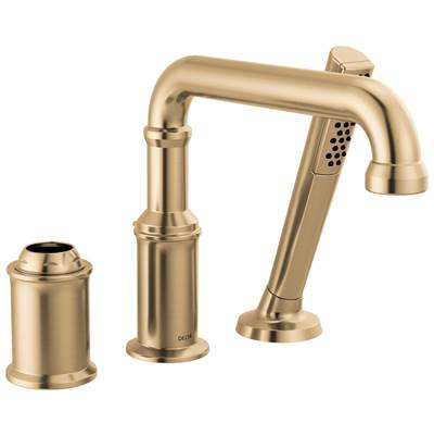 Delta T3784-CZ-PR-LHP - 3-Hole Roman Tub Trim With Hand Shower