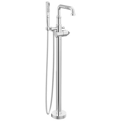 Delta T4784-PR-LHP-FL - Floor Mount Tub Filler Trim- Less Handle