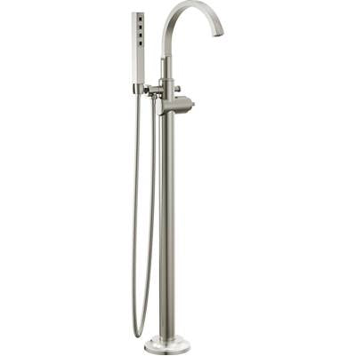 Delta T4788-SS-PR-LHP-FL - Floor Mount Tub Filler Trim