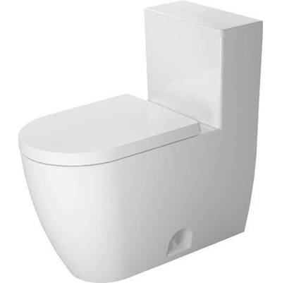 Duravit 2185010002 - Duravit Me By Starck 1.28 Gpf Single Flush Rimless Elongated Ada Compliant One Piece Toilet In White, Left Lever Flush - Seat Sold Separately