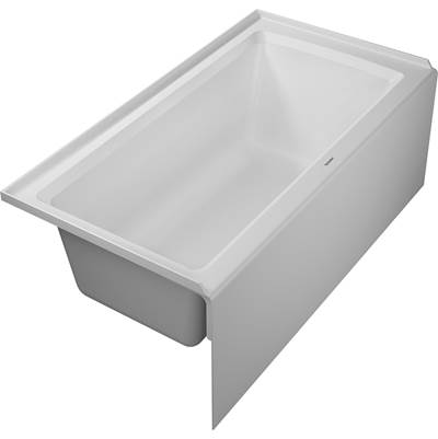 Duravit 700437000000090 - Duravit Architec 60" X 32" Rectangular Alcove Bathtub In White Acrylic With Left Drain, Above Floor Rough, Drain Sold Separately