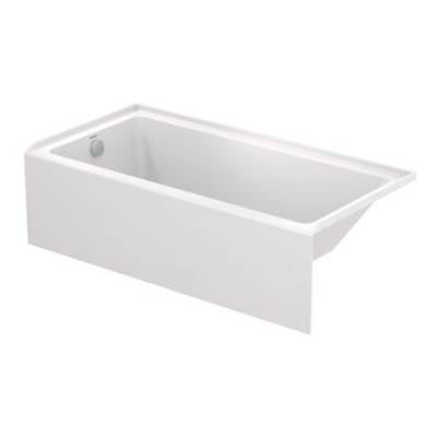 Duravit 700652000000090 - Duravit No.1 60" X 30" Rectangular Alcove Bathtub In White Acrylic With Left Drain, Drain Sold Separately, Ada Compliant