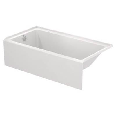 Duravit 700654000000090 - Duravit No.1 60" X 32" Rectangular Alcove Bathtub In White Acrylic With Left Drain, Drain Sold Separately, Ada Compliant
