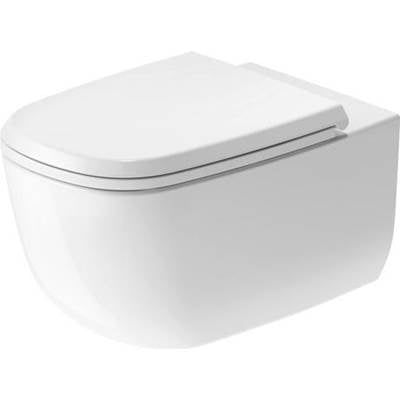 Duravit 259809AC92 - Duravit Aurena 1.28/0.8 Gpf Dual Flush Ada Compliant Elongated Wall Mounted Toilet In Satin Matte White With Durashield