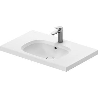 Duravit 238780AC00 - Duravit Aurena 30 1/2" Rectangular Wall Mounted Sink In Satin Matte White With Single Faucet Hole And With Overflow