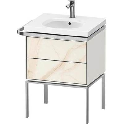 Duravit AU4570066360000 - Duravit Aurena 23" Wall Mount Two Drawer Single Vanity Cabinet In Marble Structure, Sink Sold Separately