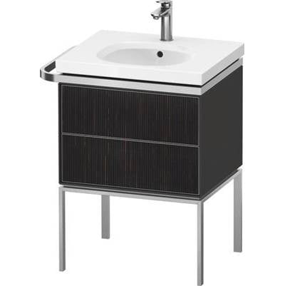 Duravit AU4570067580000 - Duravit Aurena 23" Wall Mount Two Drawer Single Vanity Cabinet In Embossed Ebony, Sink Sold Separately