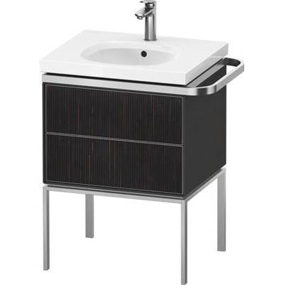 Duravit AU4571067580000 - Duravit Aurena 23" Wall Mount Two Drawer Single Vanity Cabinet In Embossed Ebony, Sink Sold Separately