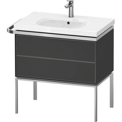 Duravit AU4572058580000 - Duravit Aurena 30 7/8" Wall Mount Two Drawer Single Vanity Cabinet In Satin Matte Graphite, Sink Sold Separately