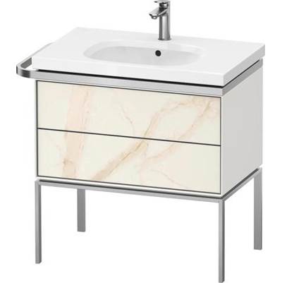 Duravit AU4572066360000 - Duravit Aurena 30 7/8" Wall Mount Two Drawer Single Vanity Cabinet In Marble Structure, Sink Sold Separately