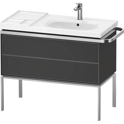 Duravit AU4577058580000 - Duravit Aurena 38 3/4" Wall Mount Two Drawer Single Vanity Cabinet In Satin Matte Graphite, Sink Sold Separately