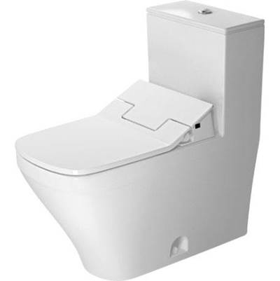 Duravit D4053400 - Duravit Durastyle 1.32/0.92 Gpf Dual Flush Elongated One Piece Toilet In White, Top Push Button Flush - Seat Included