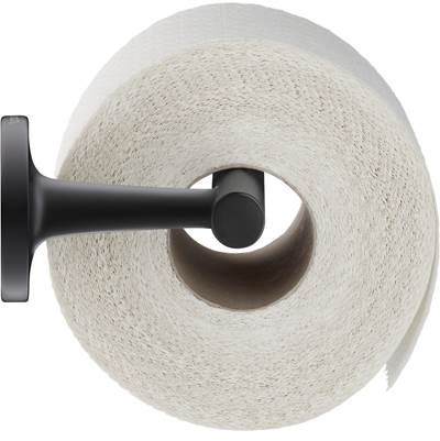 Duravit 0099374600 - Duravit Starck T Single Roll Toilet Paper Holder In Matte Black