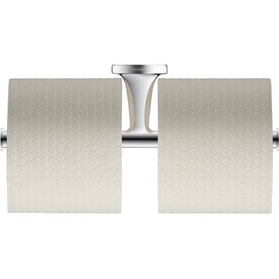 Duravit 0099381000 - Duravit Starck T Double Roll Toilet Paper Holder In Chrome