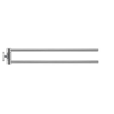 Duravit 0099581000 - Duravit Karree 17 3/4" Double Towel Bar In Chrome