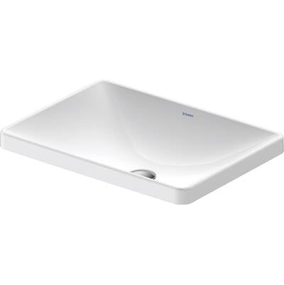 Duravit 0358600079 - Duravit D-Neo 23 5/8" Rectangular Drop In Sink In White With No Faucet Holes