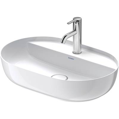 Duravit 0380600000 - Duravit Luv 23 5/8" Oval Vessel Sink In White With Single Faucet Hole And