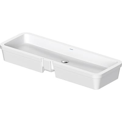 Duravit 0384100017 - Duravit Vero 39 3/8" Rectangular Undermount Sink In White With Overflow