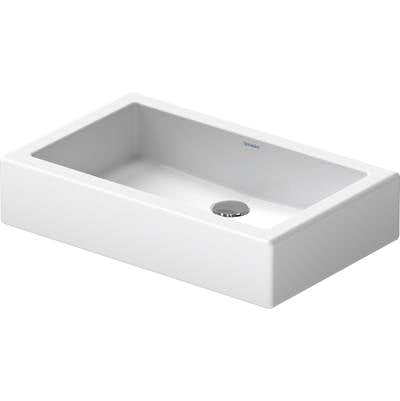Duravit 0455600000 - Duravit Vero 23 5/8" Rectangular Vessel Sink In White