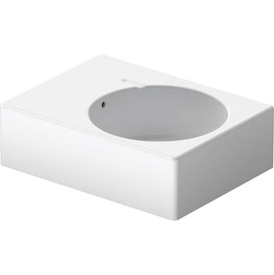 Duravit 0685600011 - Duravit Design Classics 24 1/4" Rectangular Wall Mounted Sink In White With Single Faucet Hole And With Overflow