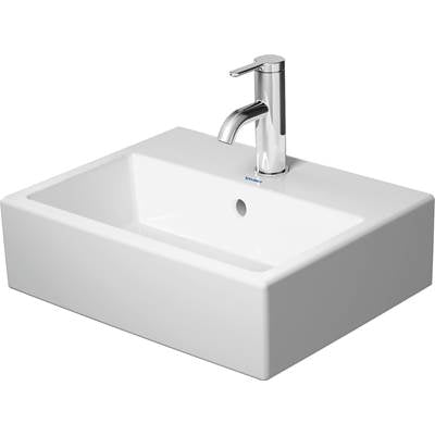 Duravit 0724450000 - Duravit Vero 15 3/4" Rectangular Wall Mounted Sink In White With Single Faucet Hole And With Overflow