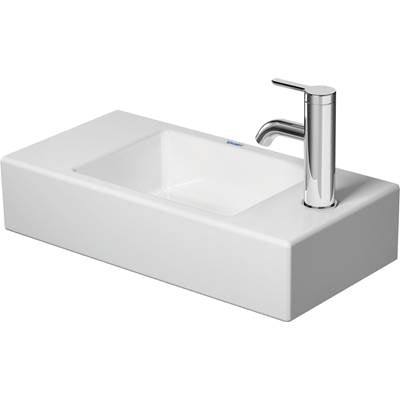 Duravit 0724500008 - Duravit Vero 19 5/8" Rectangular Wall Mounted Sink In White With Single Faucet Hole And