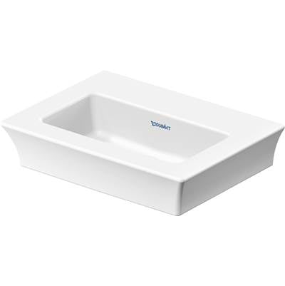 Duravit 0737450070 - Duravit White Tulip 17 3/4" Rectangular Wall Mounted Sink In White