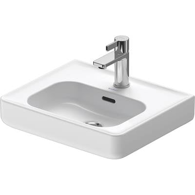 Duravit 0744450000 - Duravit Soleil By Starck 17 3/4" Rectangular Wall Mounted Sink In White With Single Faucet Hole And With Overflow