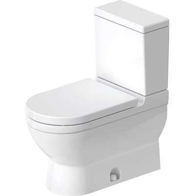 Duravit 2125012000 - Duravit Starck 3 1.28 Gpf Single Flush Elongated Toilet Bowl In White With Hygieneglaze