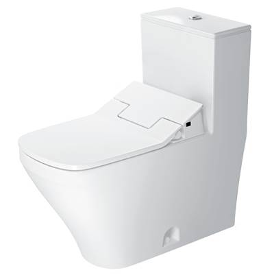 Duravit D4053500 - Duravit Durastyle 1.28 Gpf Single Flush Elongated One Piece Toilet In White, Top Push Button Flush - Seat Included