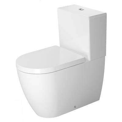 Duravit 2170092092 - Duravit Me By Starck 1.6/0.8 Gpf Dual Flush Round Close Coupled Toilet Bowl In White With Hygieneglaze