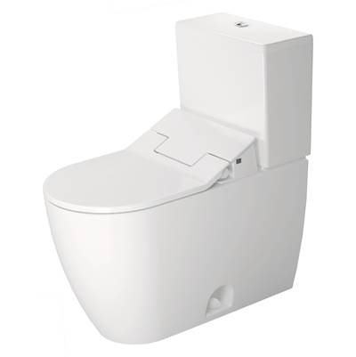 Duravit D4203100 - Duravit Me By Starck 1.28 Gpf Single Flush Elongated Two Piece Toilet In White, Top Push Button Flush - Seat Included