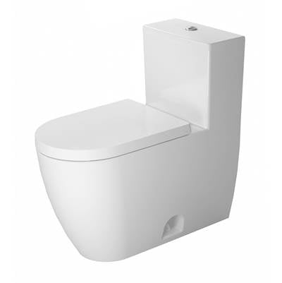 Duravit 2173012001 - Duravit Me By Starck 1.32/0.92 Gpf Dual Flush Rimless Elongated One Piece Toilet In White With Hygieneglaze, Top Push Button Flush - Seat Sold Separately