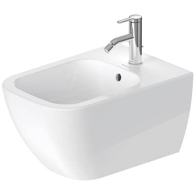 Duravit 2258150000 - Duravit Happy D.2 Single Hole Horizontal Spray Wall Mount Bidet In White