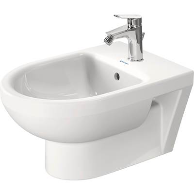 Duravit 22791500002 - Duravit No.1 Single Hole Horizontal Spray Wall Mount Bidet In White