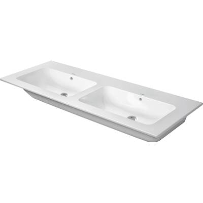 Duravit 2336130060 - Duravit Me By Starck 51 1/8" Rectangular Wall Mounted Sink In White With Overflow