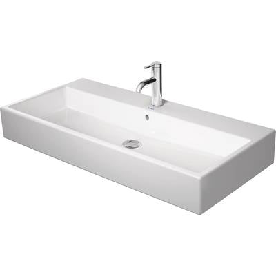 Duravit 2350100060 - Duravit Vero 39 3/8" Rectangular Wall Mounted Sink In White With Overflow