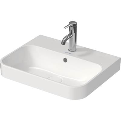 Duravit 2360501360 - Duravit Happy D.2 19 5/8" Rectangular Vessel Sink In Matte Anthracite With Overflow