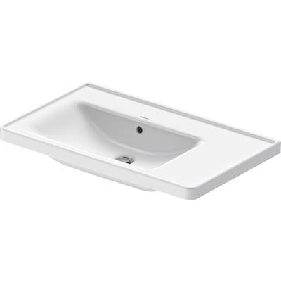 Duravit 2369800060 - Duravit D-Neo 30 1/2" Rectangular Wall Mounted Sink In White With Overflow